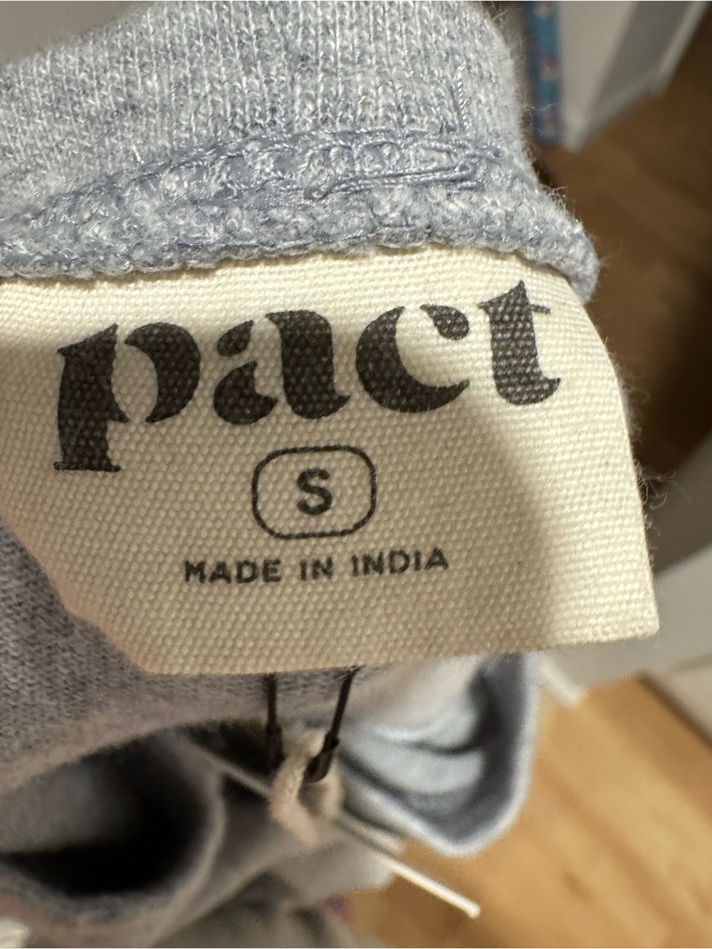 NWT Pact Organic CloudKnit Sweatshirt Dress Size S Gray - Picture 4 of 5